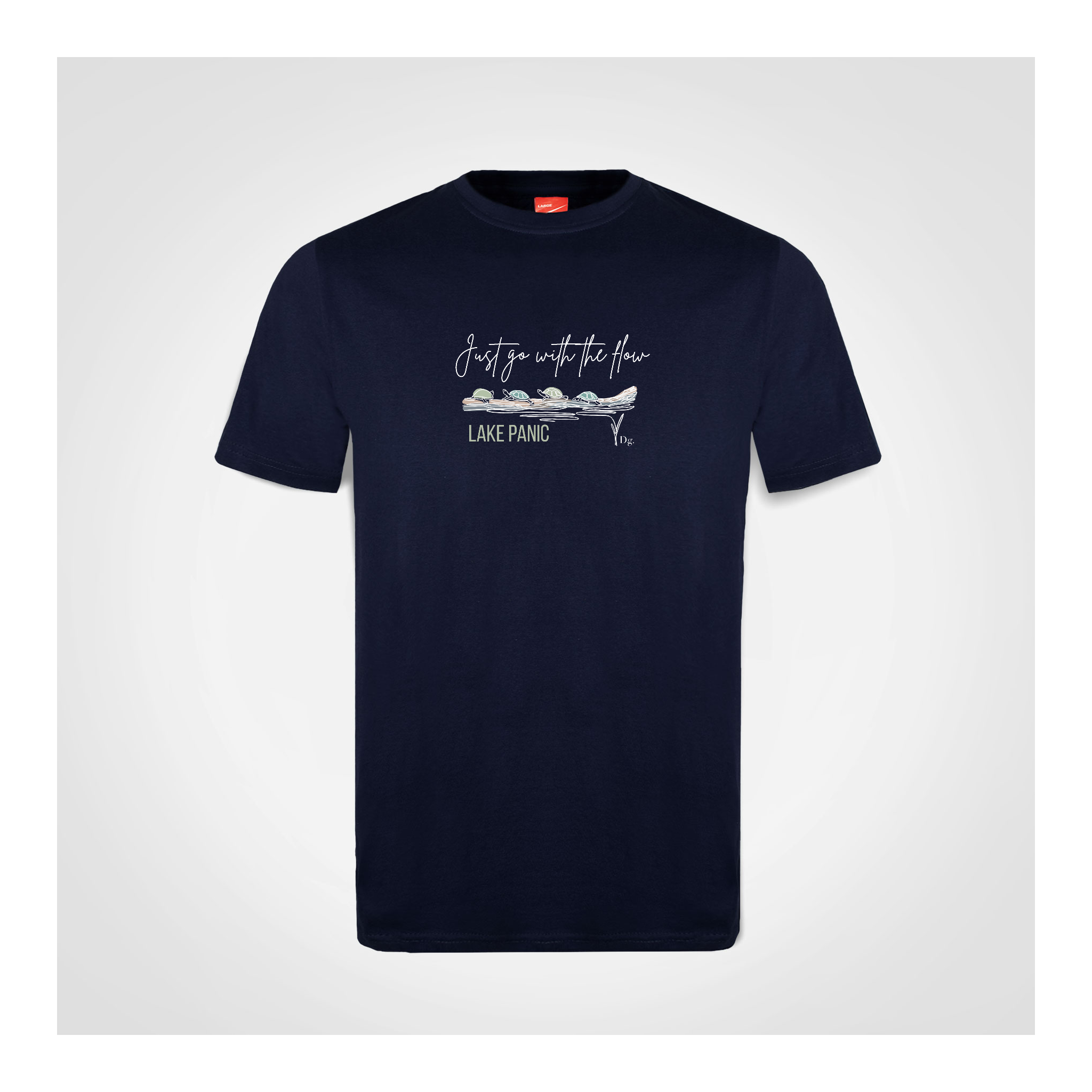 Lake Panic Go With the Flow Turtles T-shirt