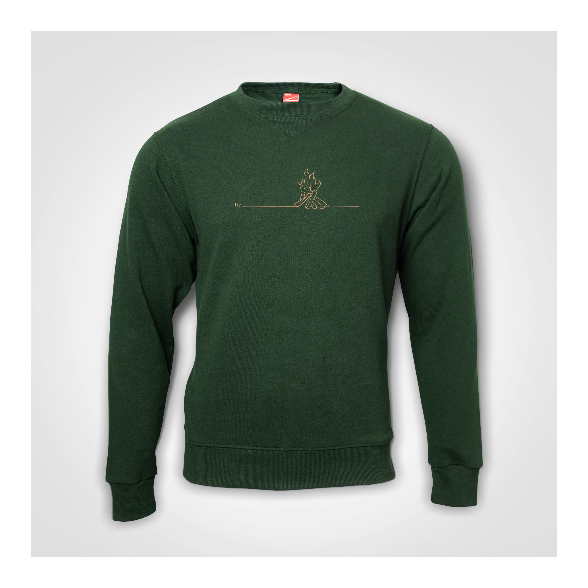 Simplistic Camp Fire on Sweatshirt