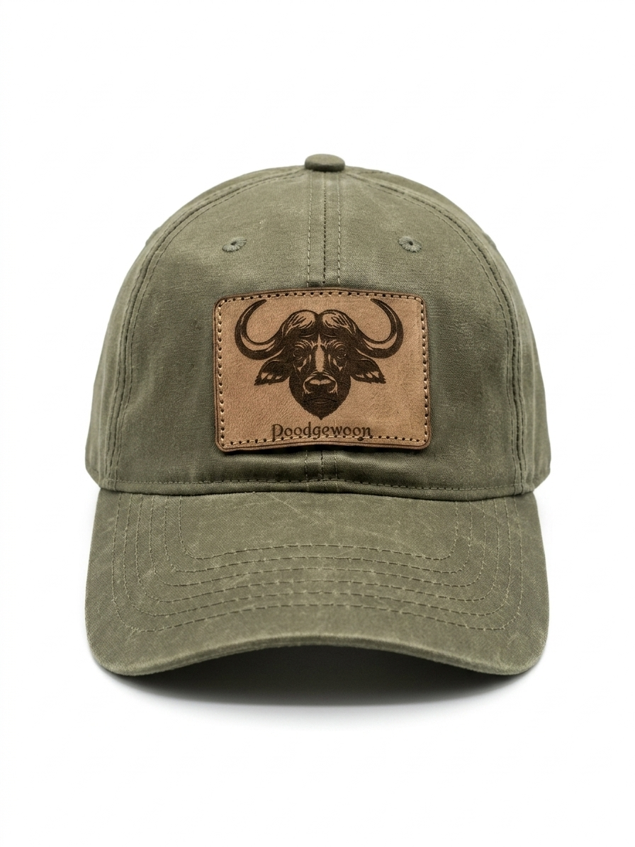Oil Skin Buffalo Cap