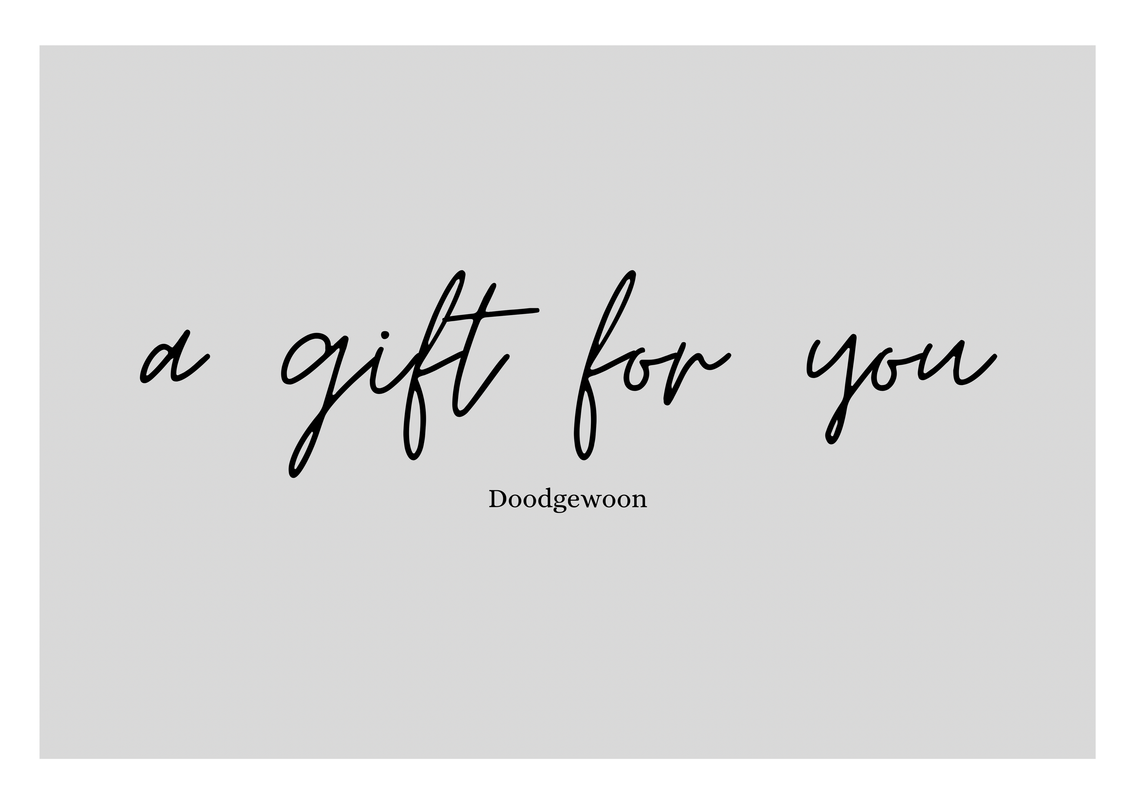 Doodgewoon Gift Card